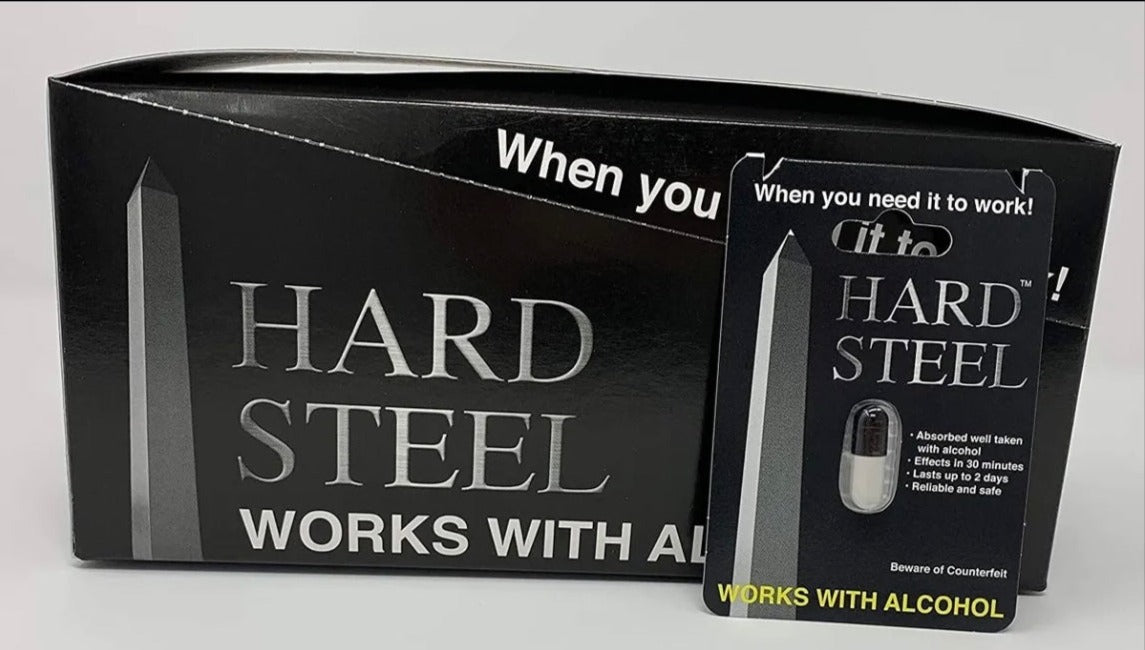 Hard Steel 100% Authentic Pills (Box of 24)